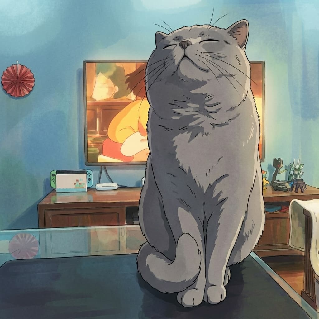 AI pet portrait style selection showing Fubao in Ghibli anime style